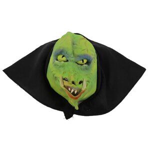 Be Something Studio 1986 Adult OS Swamp Creature Fangs Black Collar Mask BSS